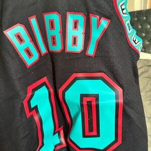 Mitchell & Ness Black Jersey with Teal and Red Details